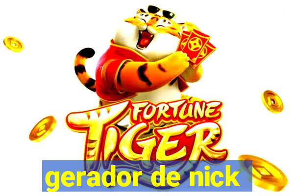 gerador de nick